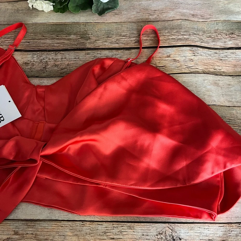NWT Black History Month Sammy B Orange Tie Front Bustier - Picture 8 of 13